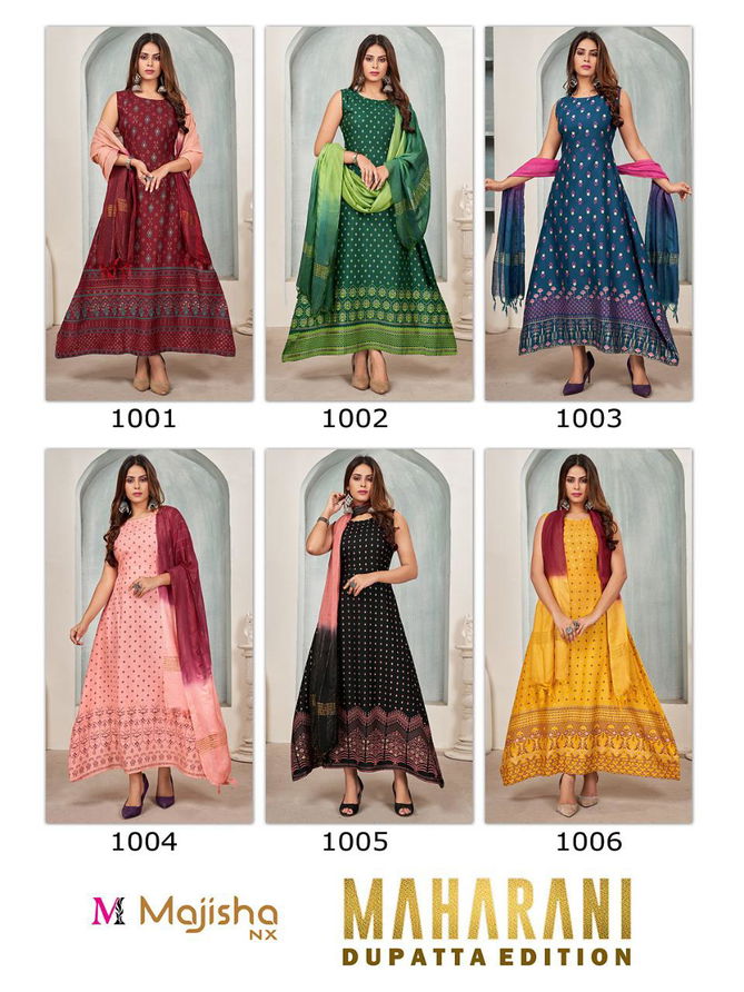 Majisha Nx Maharani 1 Exclusive Wear Wholesale Kurti With Dupatta Collection 